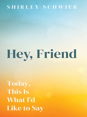 cover image of Hey, Friend